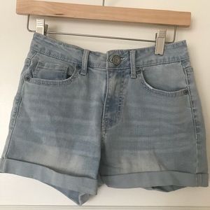High Waisted Midi Shorts